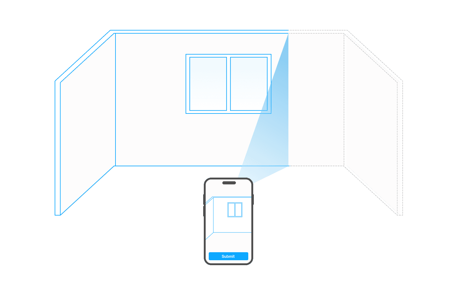 RoomPlan measurements with LIDAR technology